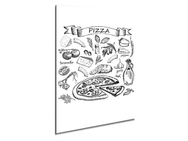 Perfect Pizza Topping Metal Print