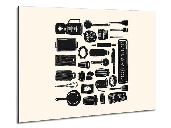 Cooking Is My Passion Metal Print