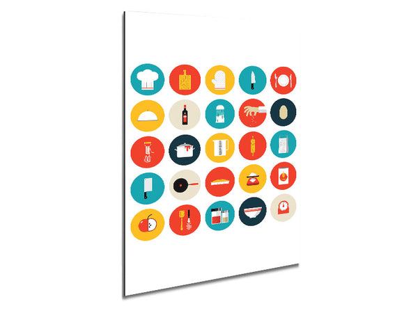 I Love Cooking 7 Metal Print