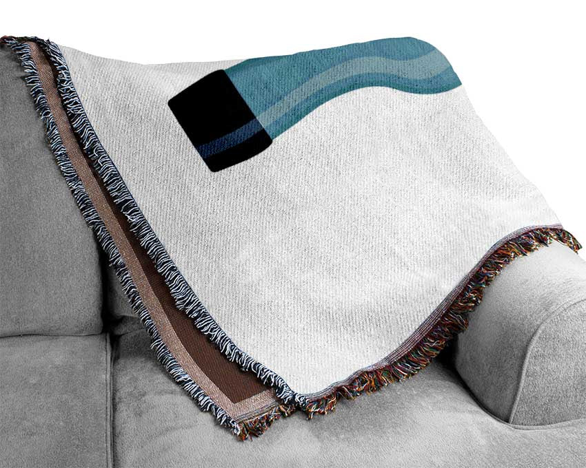 Gin Bottle Woven Blanket