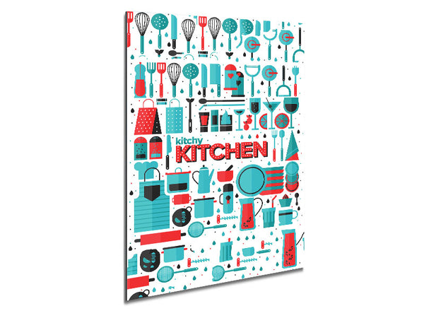 Kitchy Metal Print