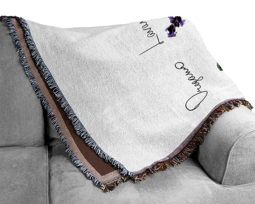 Herb Selection 2 Woven Blanket