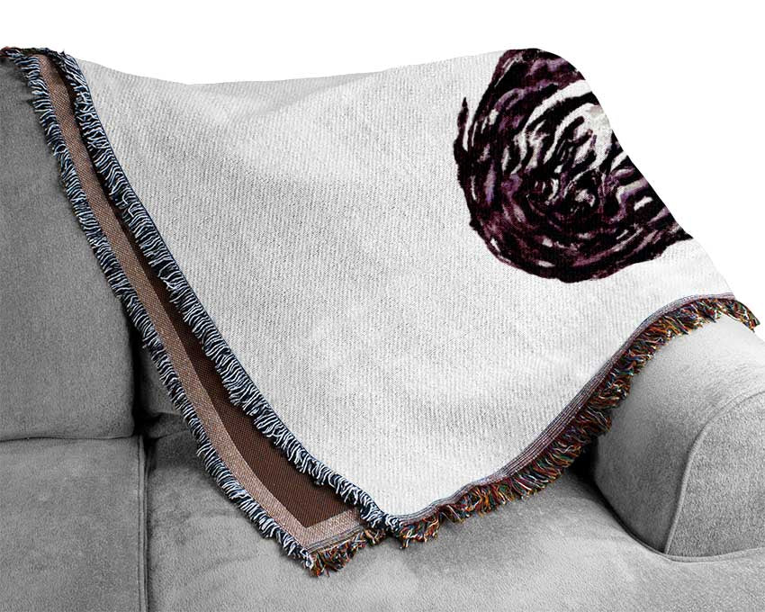Red And Green Cabbage Woven Blanket
