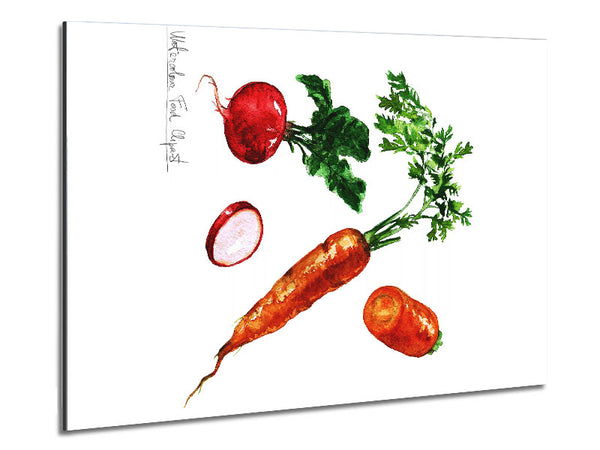 Radish And Carrots Metal Print