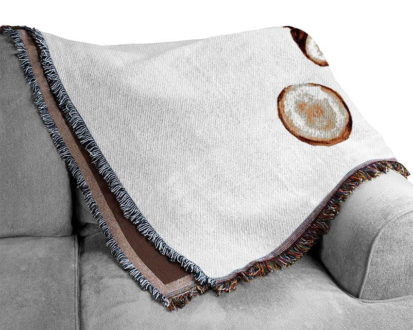 Mushrooms And Ginger Woven Blanket