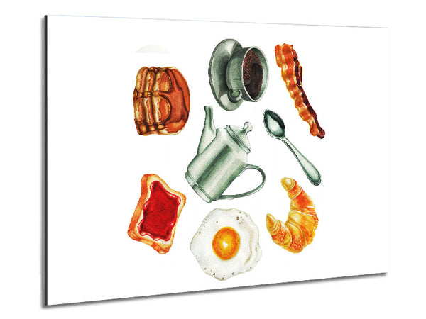 Breakfast Ready Metal Print