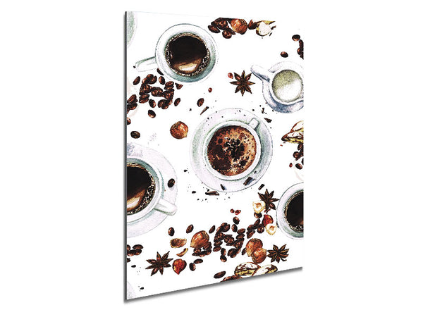 Coffee Spices Metal Print