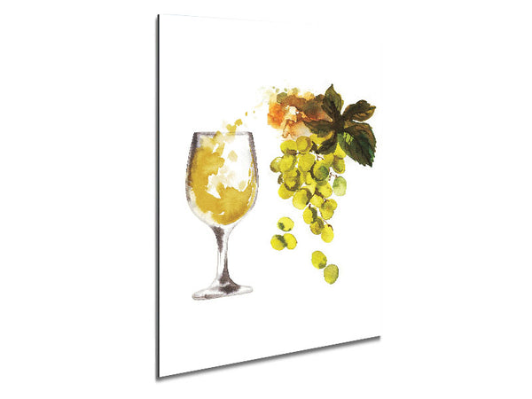 White Wine Straight From The Grape Metal Print