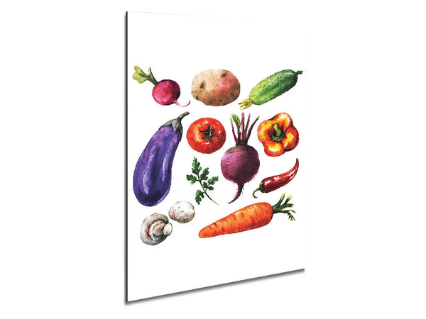 Vegetable Selection 2 Metal Print