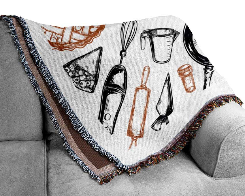 Utensils 7 Woven Blanket