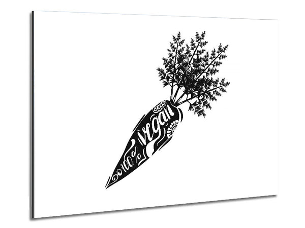 Vegan Metal Print