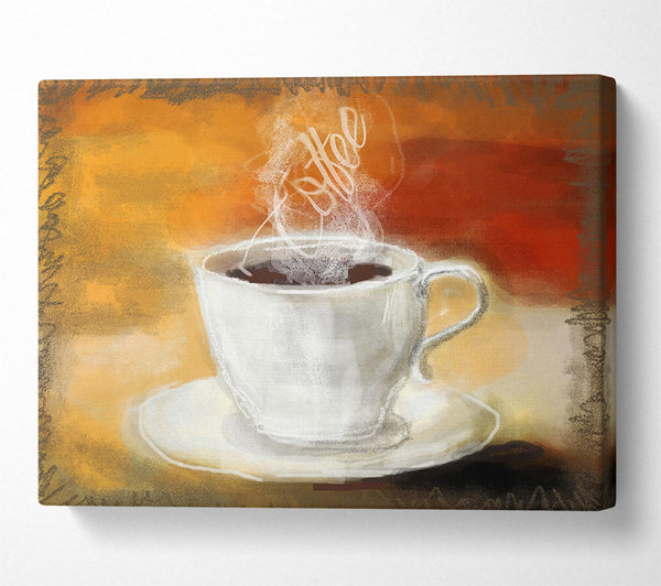  A Canvas Print of Coffee Steam Canvas Wall Art