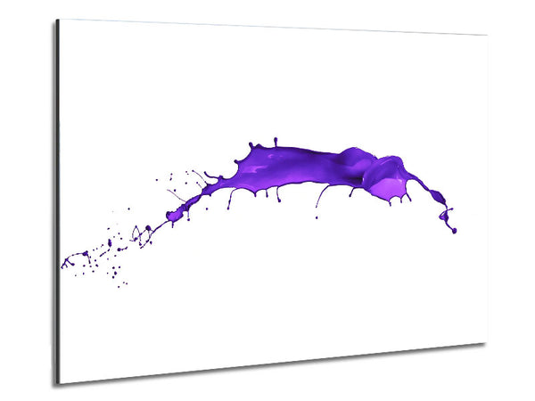 Purple Splash Metal Print