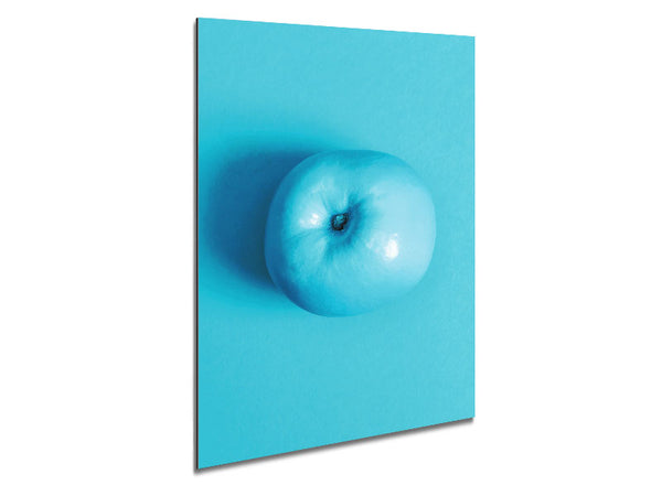 Blue Apple Metal Print