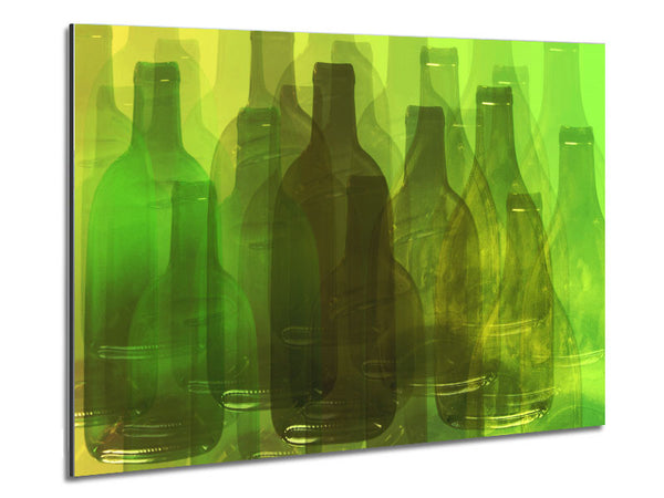Just Wine Bottles Metal Print