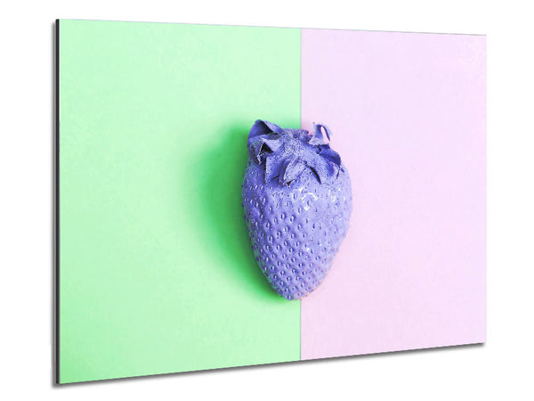 Purple Strawberry Metal Print