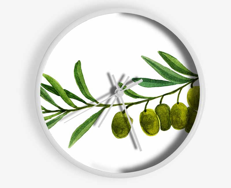 Olive Branch Clock - Wallart-Direct UK