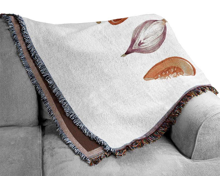 Vegetable Selection 1 Woven Blanket
