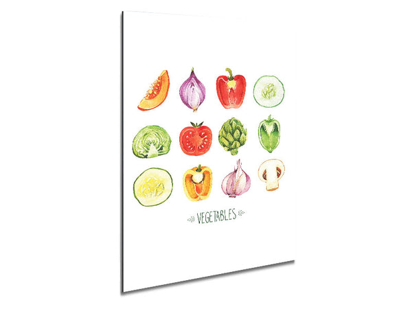 Vegetable Selection 1 Metal Print