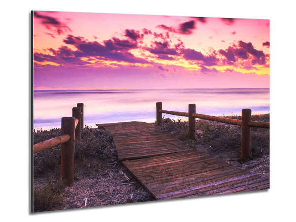 Purple Stillness Metal Print