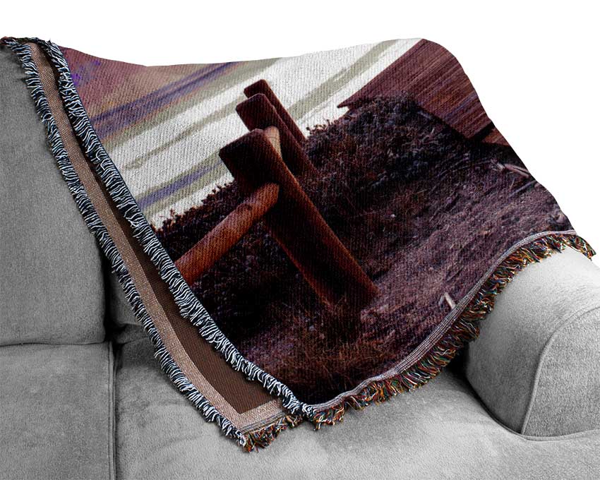 Purple Stillness Woven Blanket