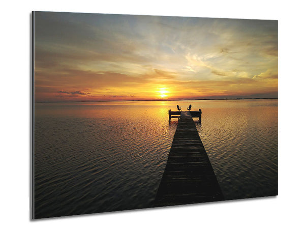 Sunset Waters 1 Metal Print