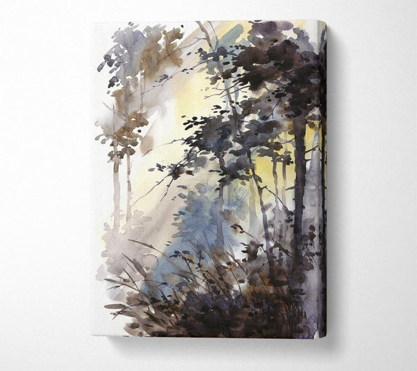  A Canvas Print of Chocolate Woodland Canvas Wall Art