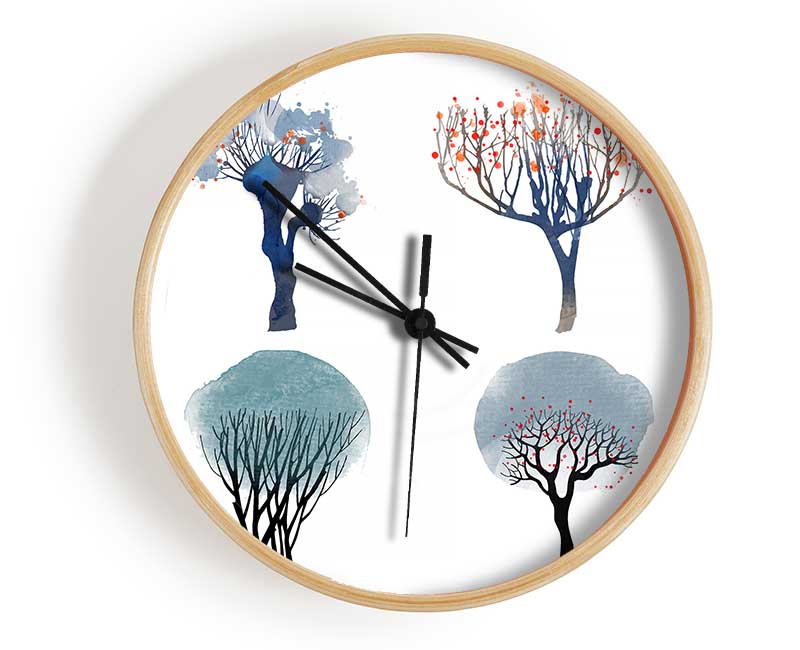 Four Seasons 1 Clock - Wallart-Direct UK