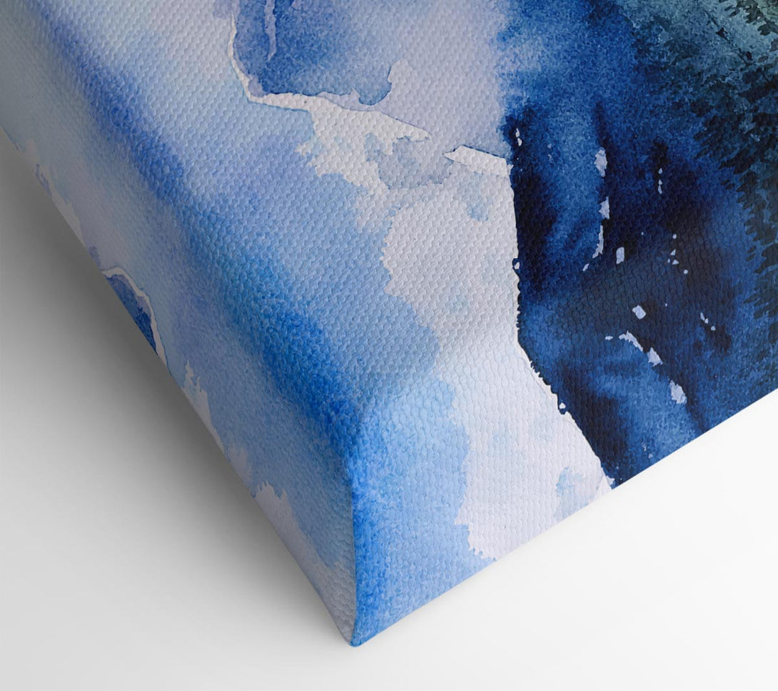  A Canvas Print of Mountain Winter Lake Canvas Art