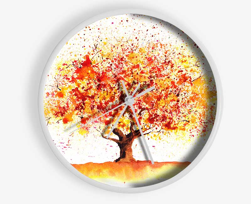 Stunning Autumn Tree Clock - Wallart-Direct UK