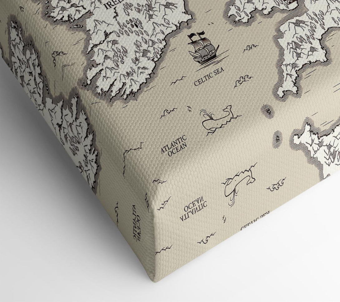  A Canvas Print of Scotland Island England And Wales Canvas Print