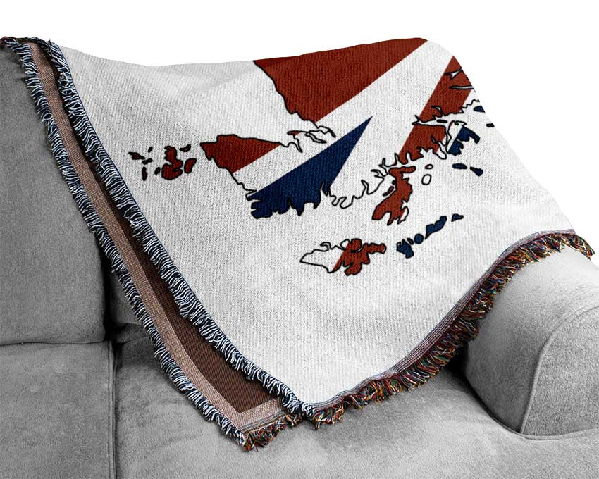 United Kingdom Flag 3 Woven Blanket