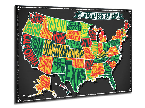 States Of America 3 Metal Print