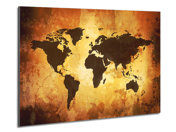 Map Of The World 12 Metal Print