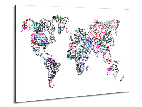 Map Of The World 8 Metal Print
