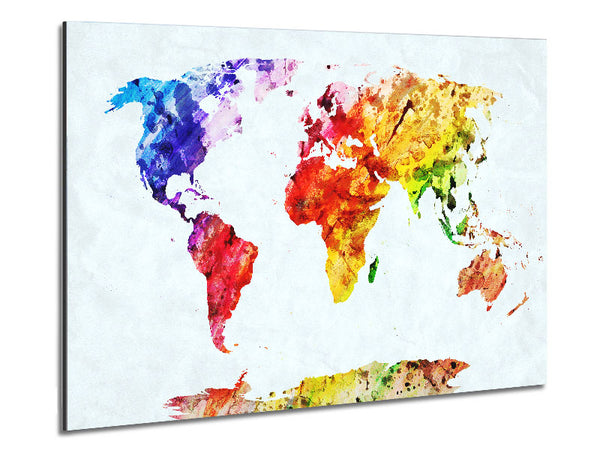 Map Of The World 6 Metal Print