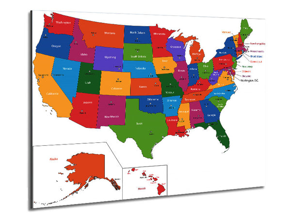 States Of America 4 Metal Print