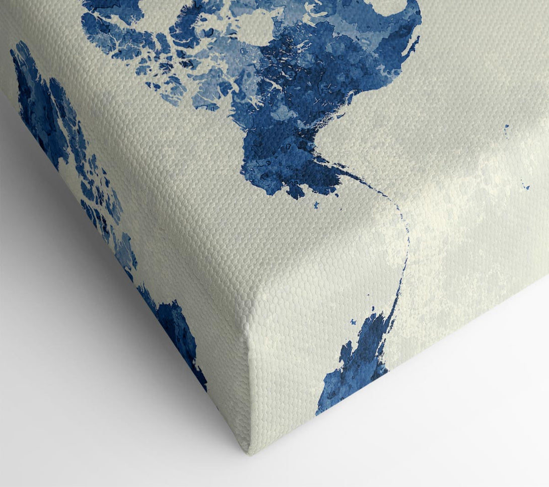  A Canvas Print of Map Of The World 4 Canvas Print