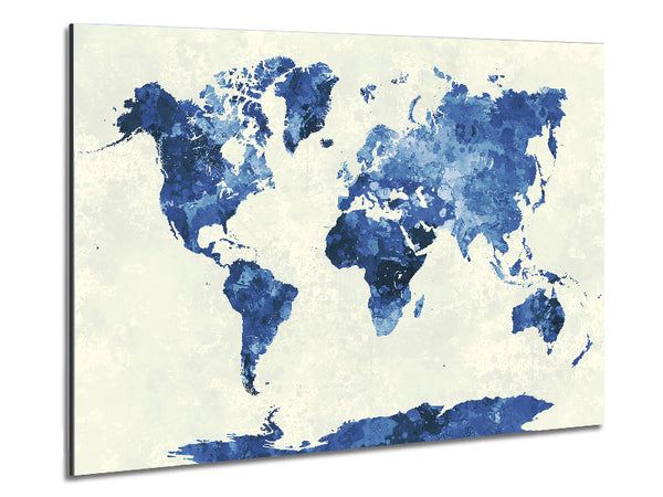 Map Of The World 4 Metal Print
