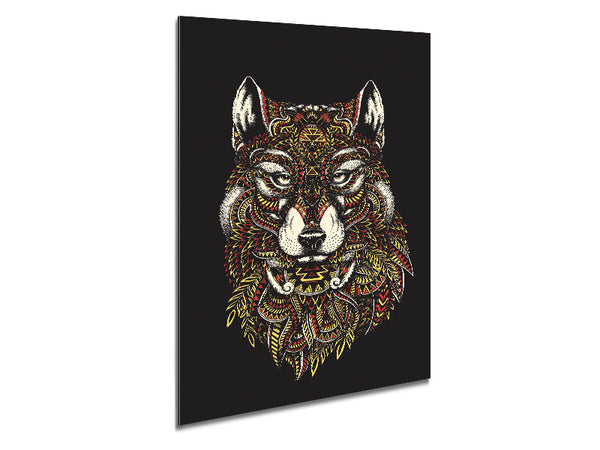 Indian Wolf Metal Print