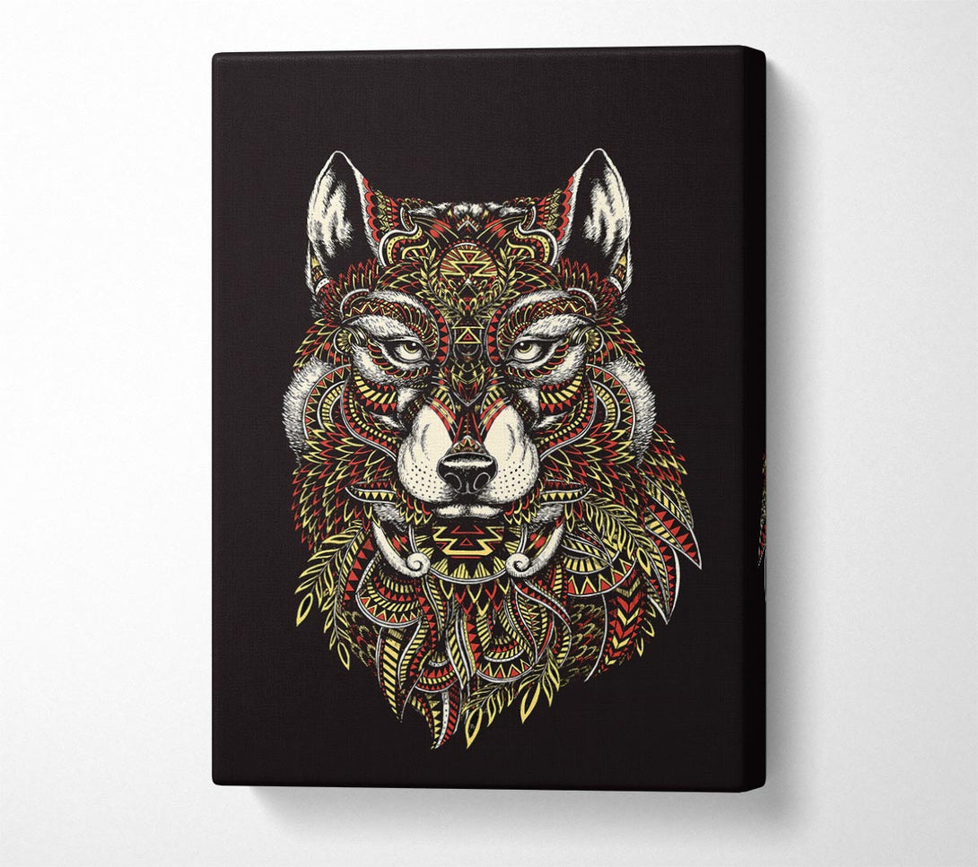  A Canvas Print of Indian Wolf Canvas Art