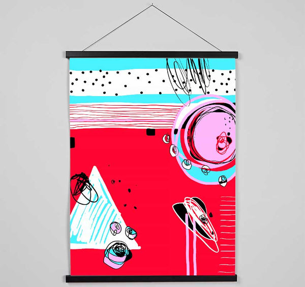 Triangles And Circles Hanging Poster - Wallart-Direct UK