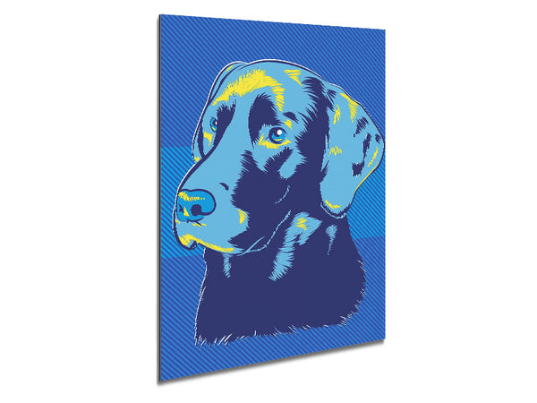 Pop Art Labrador Dog Metal Print