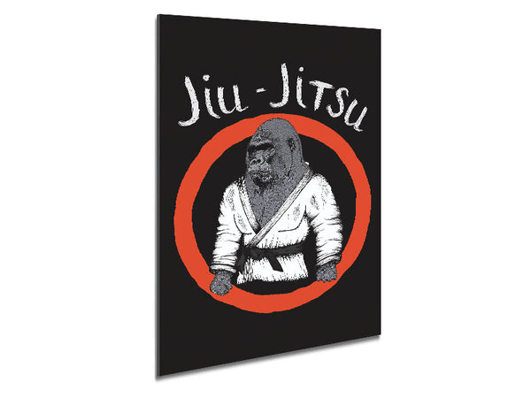Jiu Jitsu Gorilla Metal Print