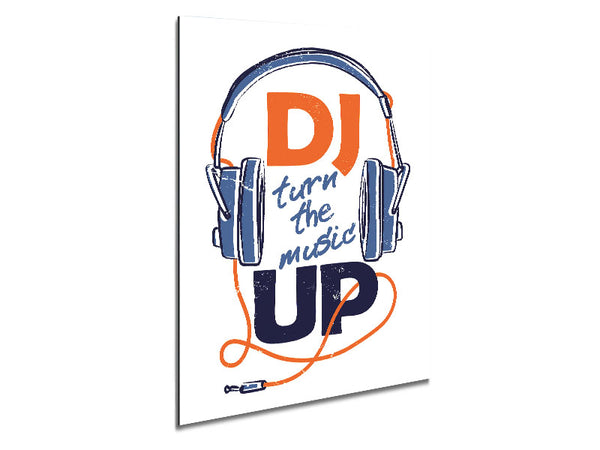 DJ Turn The Music Up Metal Print