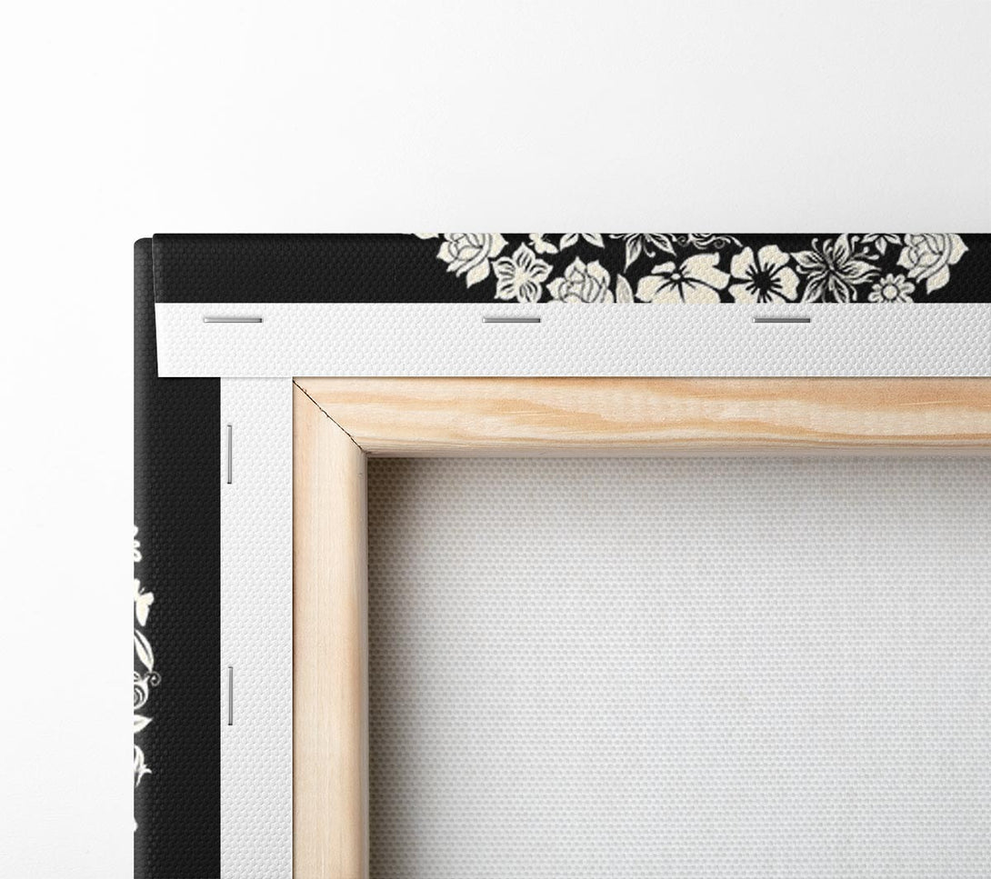  A Canvas Print of Flower Skull 1 Canvas Print