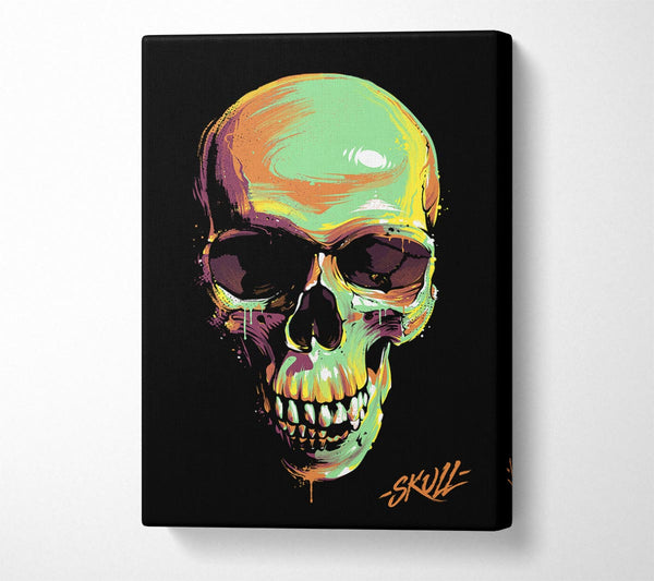  A Canvas Print of Pop Art Skull Canvas Print