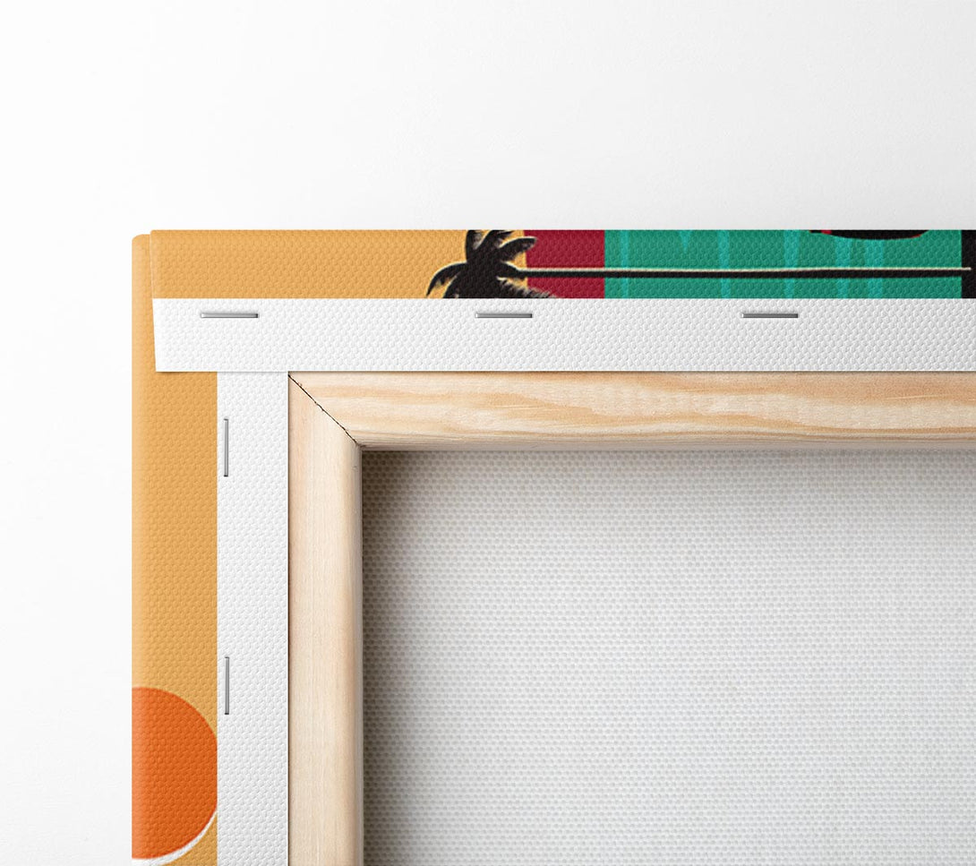  A Canvas Print of California Surfing Canvas Art