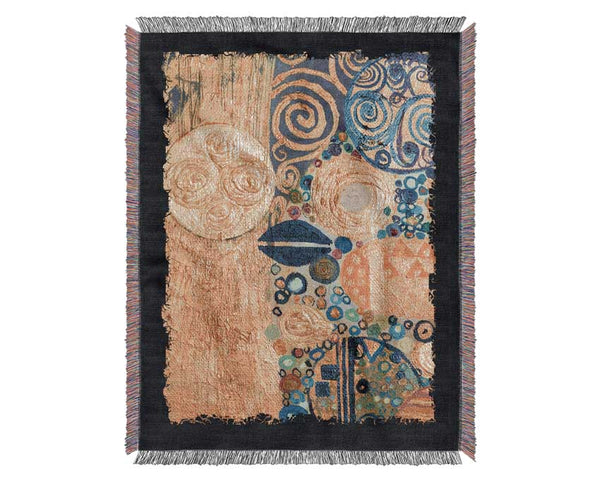 Golden Klimt 2 Woven Blanket
