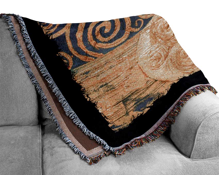 Golden Klimt 2 Woven Blanket